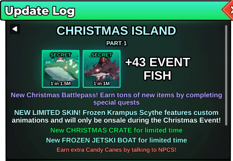 Fish It Christmas Event Logs